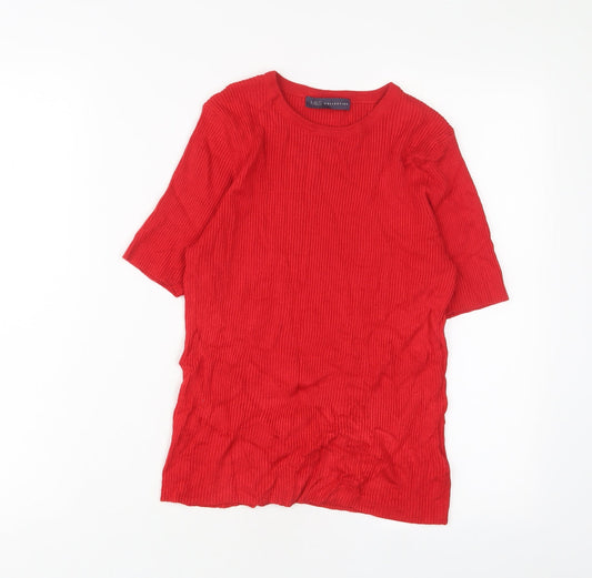 Womens UK Size 12 Marks and Spencer Red Pullover Jumper
