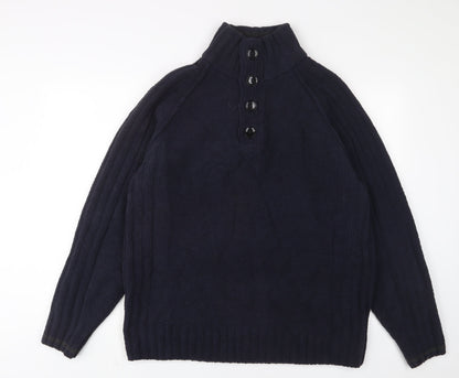 Mens UK Size L NEXT Blue Pullover Sweatshirt