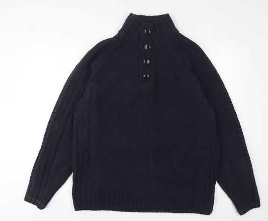 Mens UK Size L NEXT Blue Pullover Sweatshirt