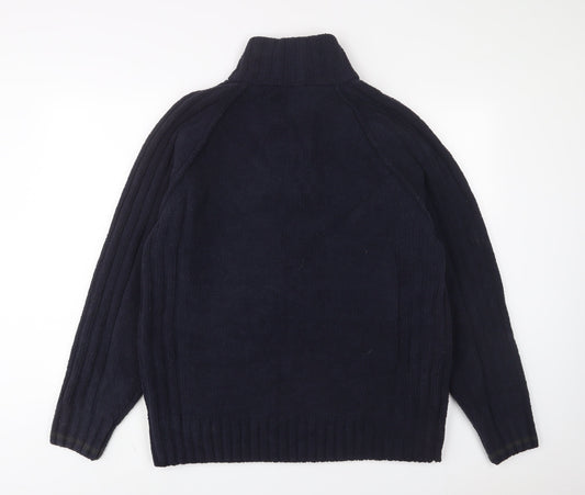 Mens UK Size L NEXT Blue Pullover Sweatshirt