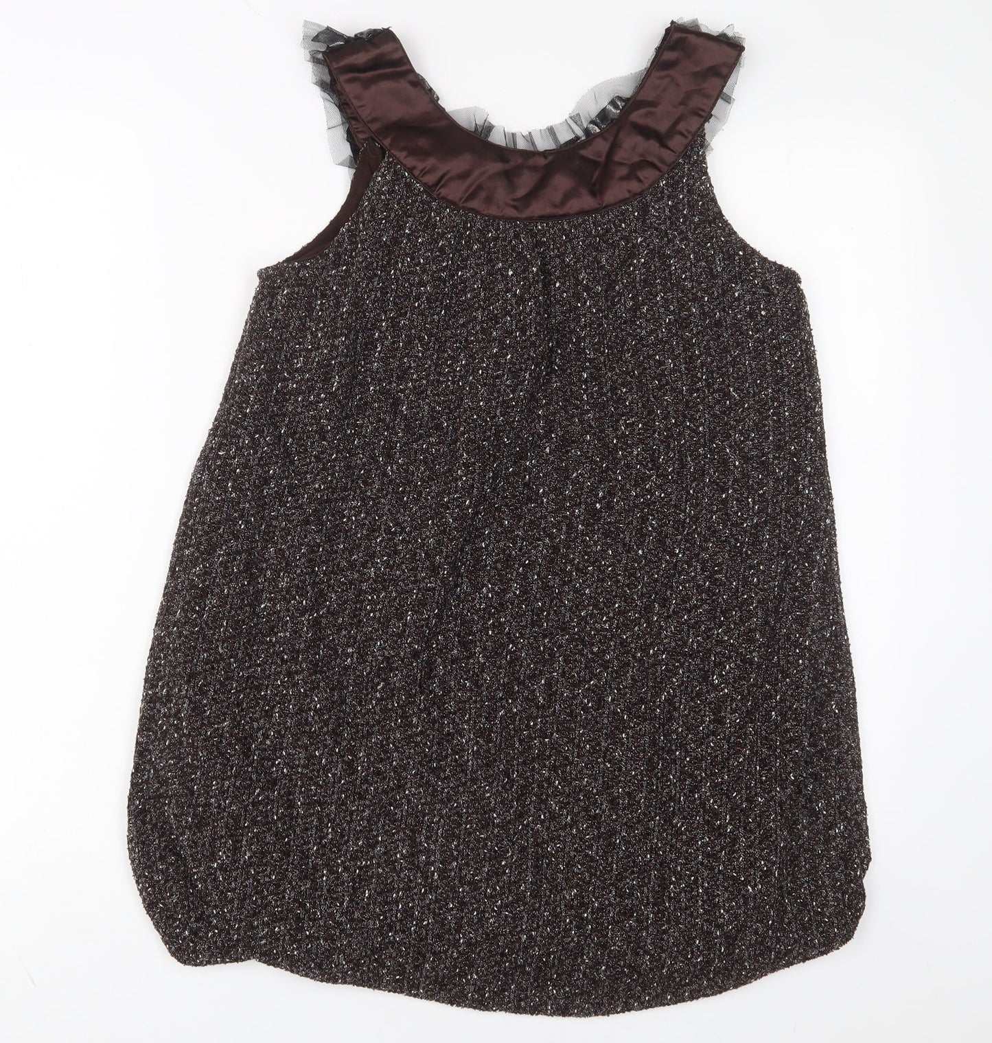 Womens UK Size S Pussycat London Brown Tunic Tank