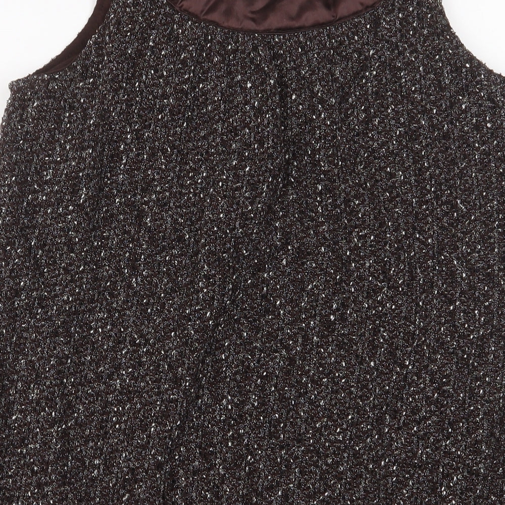 Womens UK Size S Pussycat London Brown Tunic Tank