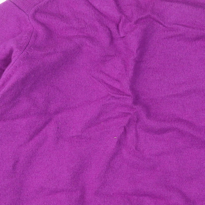 Skopes Mens Purple Crew Neck Wool Pullover Jumper Size XL Long Sleeve