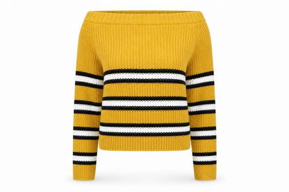 Womens UK Size M Cameo Rose Yellow Pullover Jumper