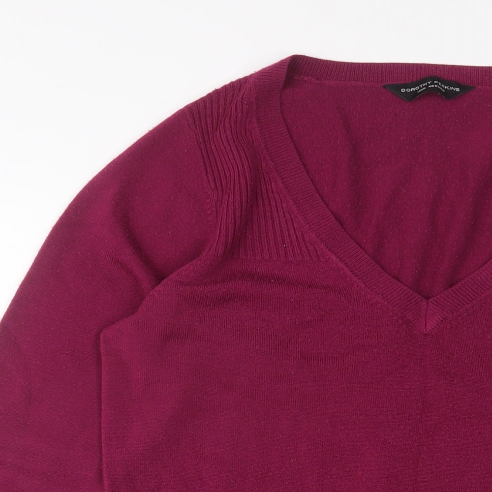 Womens UK Size 14 Dorothy Perkins Purple Pullover Jumper