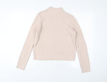 Womens UK Size S H&M Pink Pullover Jumper