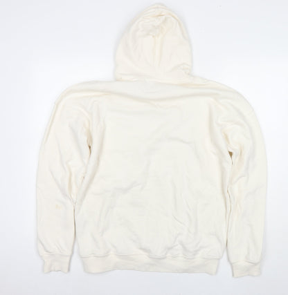 H&M Boys White Cotton Pullover Hoodie Size 14-15 Years Pullover - Stranger Things Icons