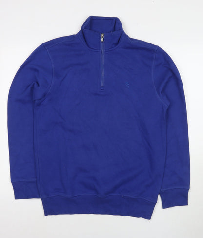 Mens UK Size S IZOD Blue Pullover Sweatshirt