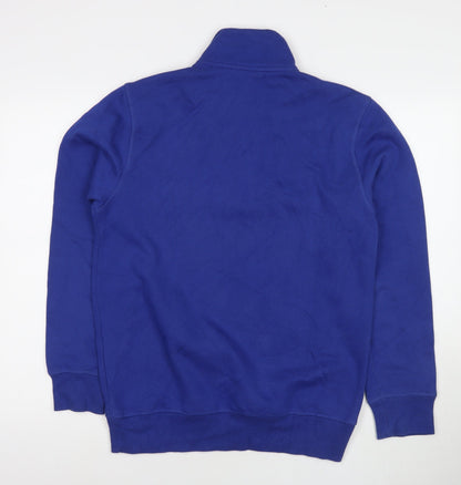 Mens UK Size S IZOD Blue Pullover Sweatshirt