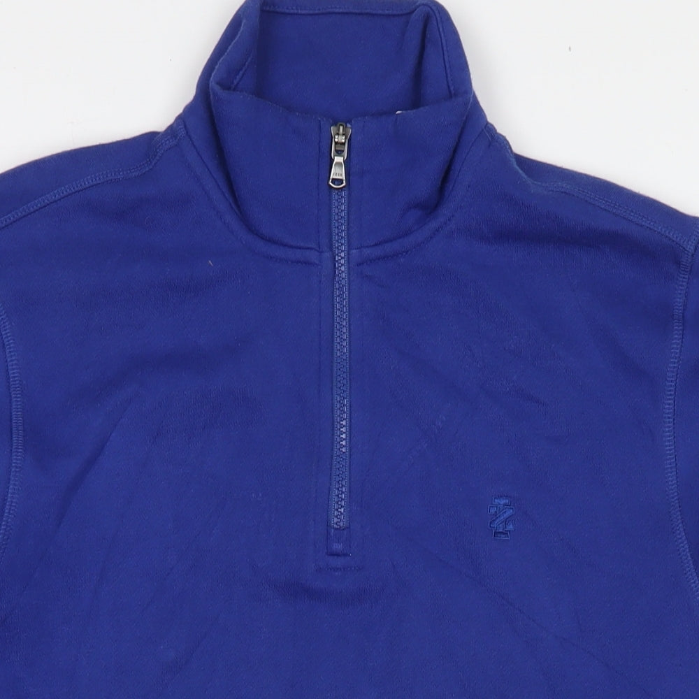 Mens UK Size S IZOD Blue Pullover Sweatshirt