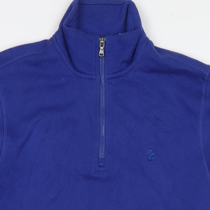 Mens UK Size S IZOD Blue Pullover Sweatshirt