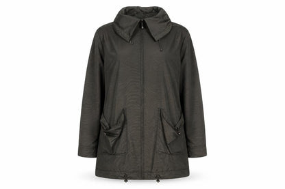 Marks & Spencer Womens Brown Parka Jacket Size 14 Zip