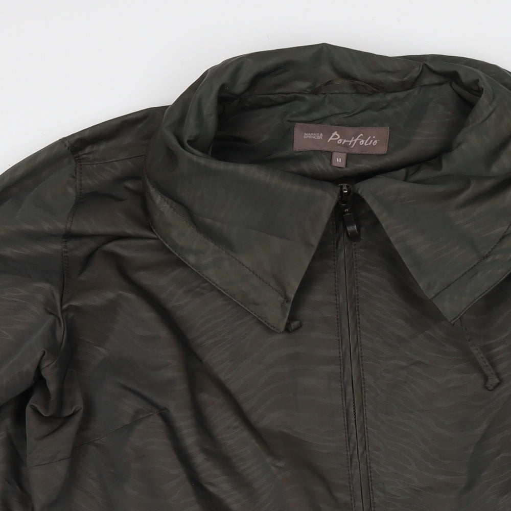 Womens UK Size 14 Marks and Spencer Brown Parka Coat