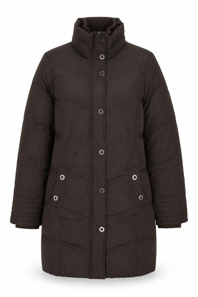 Womens UK Size 10 Esprit Brown Quilted Coat