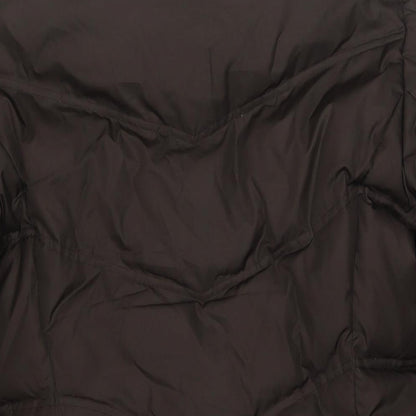 Esprit Womens Brown Quilted Jacket Size 10 Zip