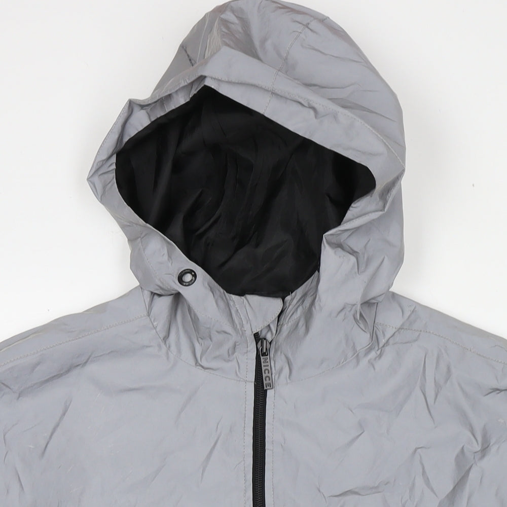 Mens UK Size S NICCE London Black Anorak Coat