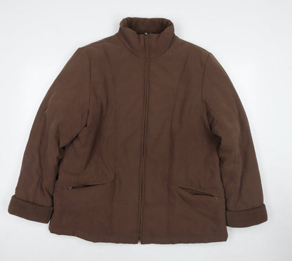 Womens UK Size 18 EWM Brown Jacket