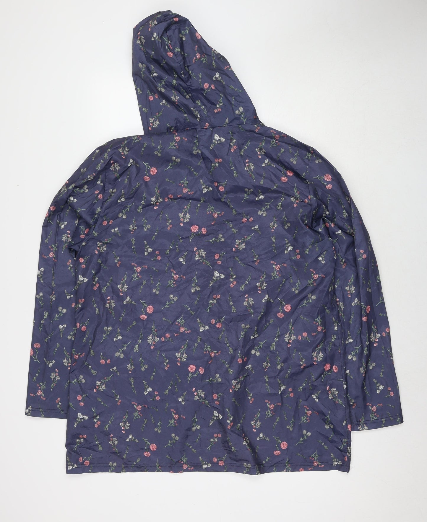 Womens UK Size L Anne de Lancey Blue Rain Coat