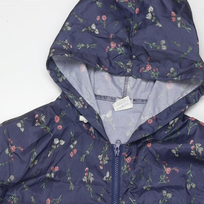 Womens UK Size L Anne de Lancey Blue Rain Coat