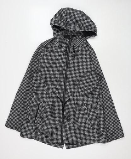 Jones Womens Black Herringbone Jacket Size M Zip
