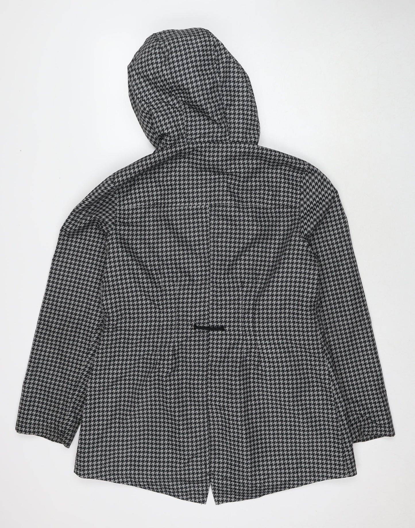 Jones Womens Black Herringbone Jacket Size M Zip