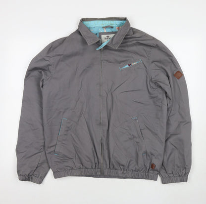 Mens UK Size M Bellfield Grey Bomber Jacket