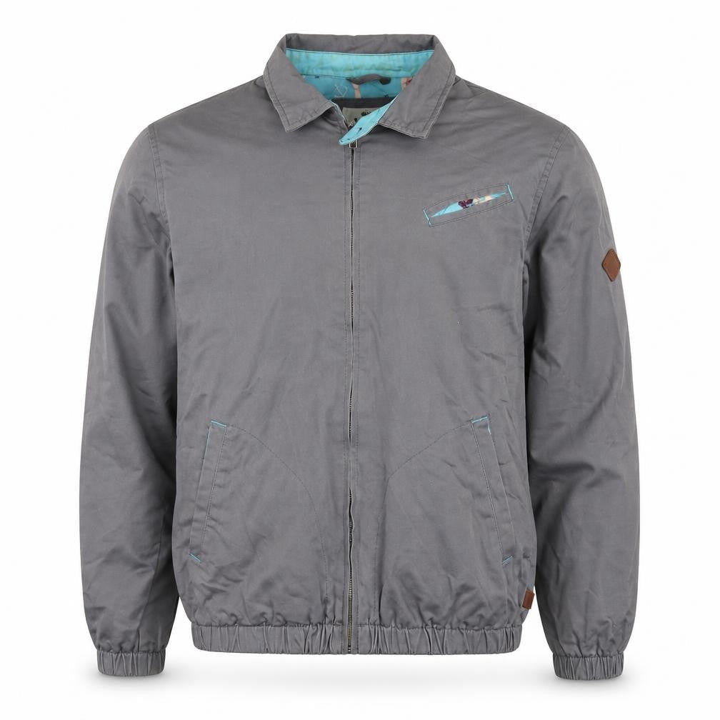 Mens UK Size M Bellfield Grey Bomber Jacket