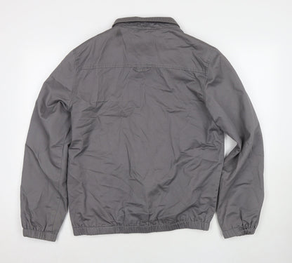 Mens UK Size M Bellfield Grey Bomber Jacket