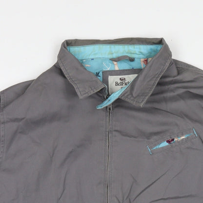 Mens UK Size M Bellfield Grey Bomber Jacket