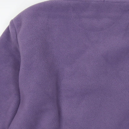 Text Womens Purple Jacket Size L Zip