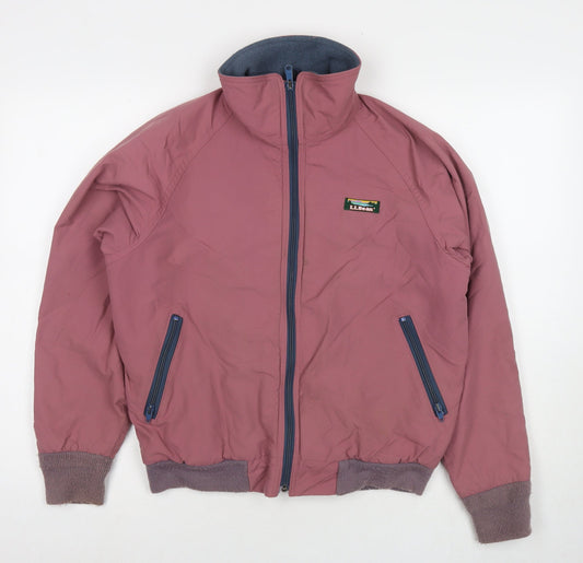 Maine Womens Pink Bomber Jacket Jacket Size M Zip