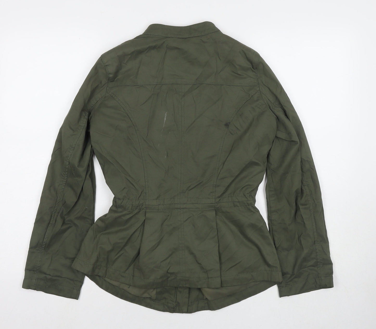 Principles Womens Green Parka Jacket Size 8 Zip