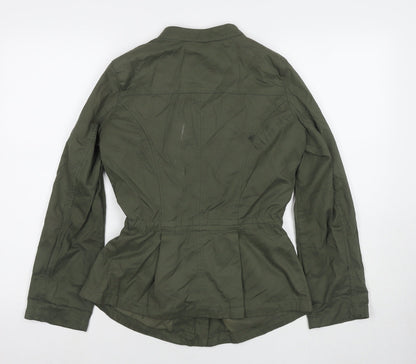 Principles Womens Green Parka Jacket Size 8 Zip