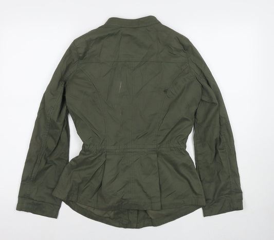 Principles Womens Green Parka Jacket Size 8 Zip