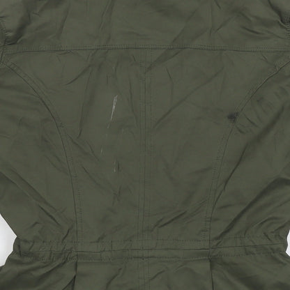 Principles Womens Green Parka Jacket Size 8 Zip