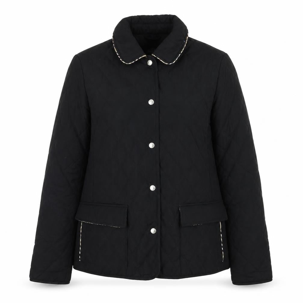 Womens UK Size 10 David Barry Black Quilted Coat
