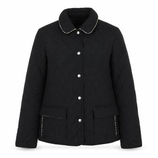 Womens UK Size 10 David Barry Black Quilted Coat