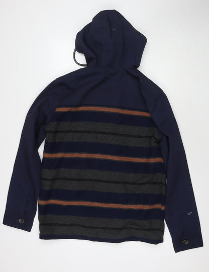 Mens UK Size M Bellfield Blue Parka Coat