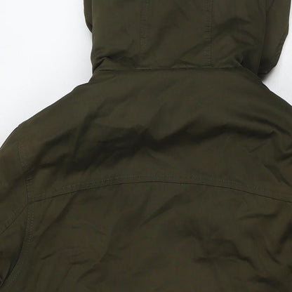 Mens UK Size XS NEXT Green Parka Coat
