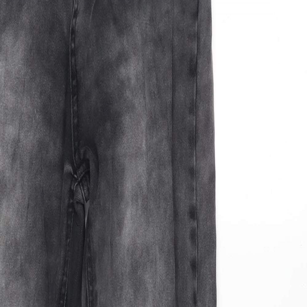 Fashion Victim Womens Grey Cotton Blend Tapered Jeans Size 27 in L32 in Regular Zip