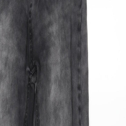 Fashion Victim Womens Grey Cotton Blend Tapered Jeans Size 27 in L32 in Regular Zip