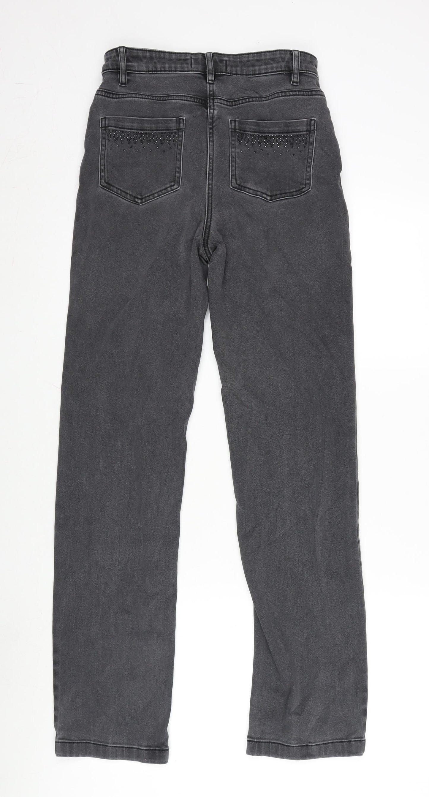 Womens UK Size 8 Marks and Spencer Regular Fit Straight Grey Jeans