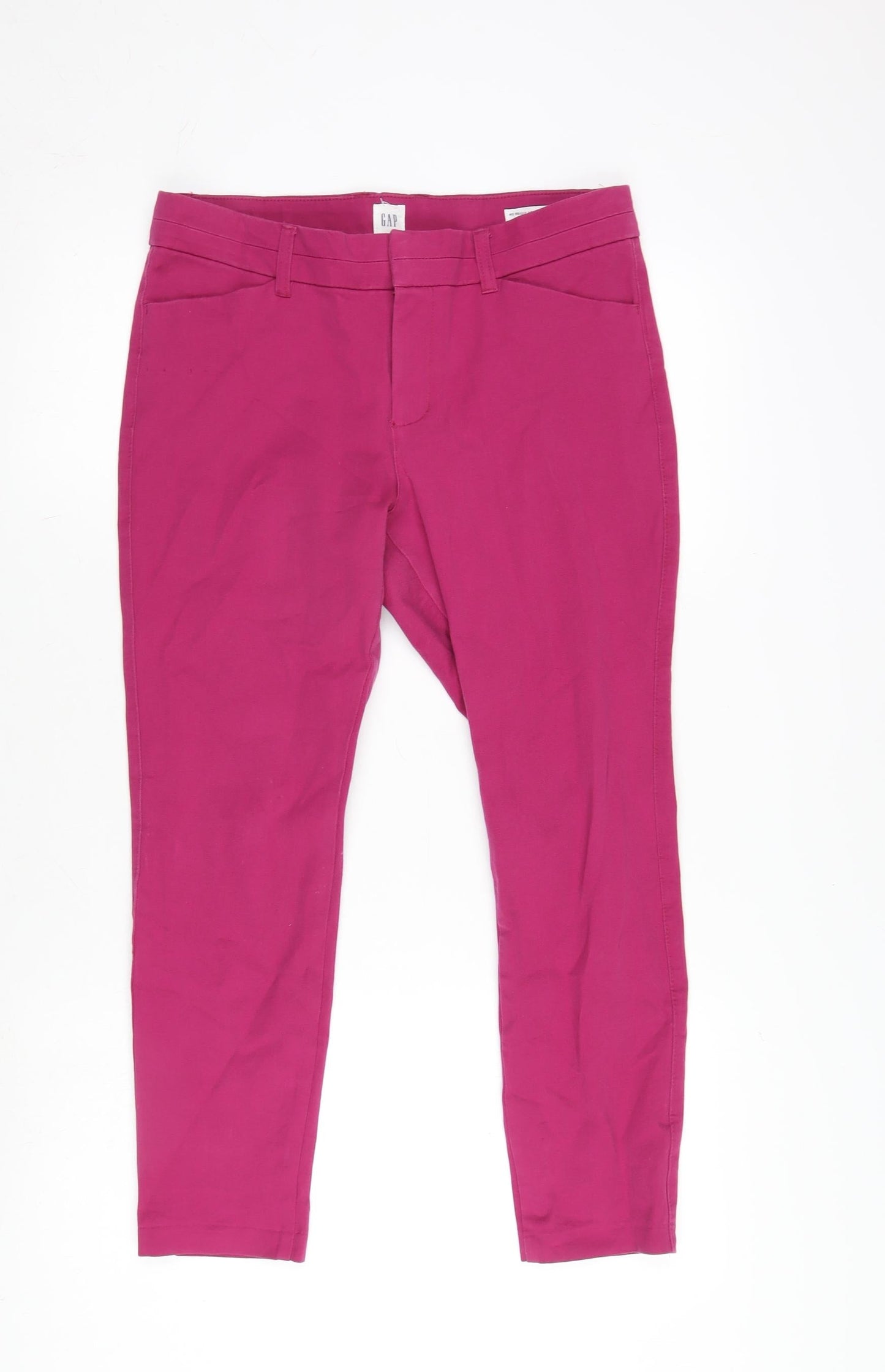 Gap Womens Purple Cotton Blend Cropped Jeans Size 40 in L25 in Slim Zip