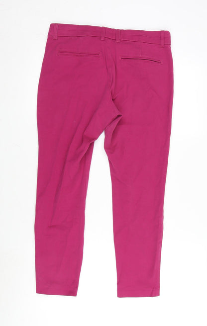 Gap Womens Purple Cotton Blend Cropped Jeans Size 40 in L25 in Slim Zip
