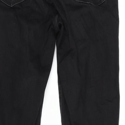 Levi's Womens Grey Cotton Blend Straight Jeans Size 30 in L29 in Slim Zip