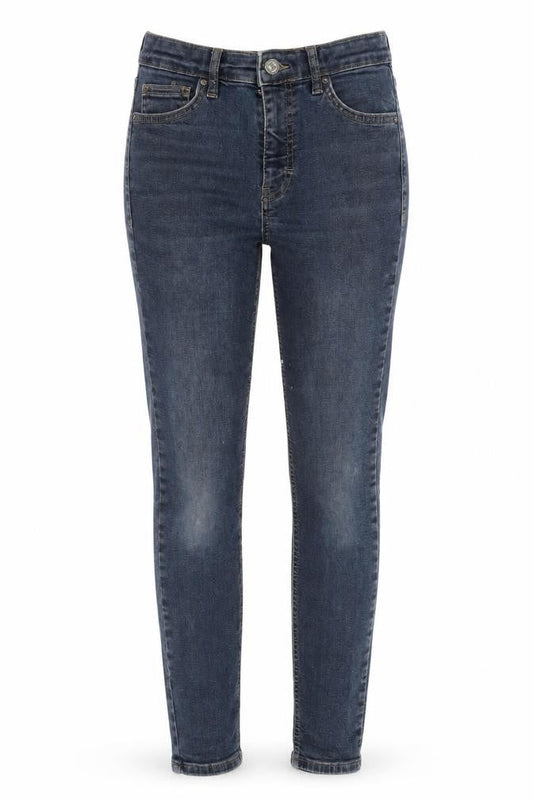 Womens UK Size 26 in Topshop Regular Fit Tapered Blue Jeans