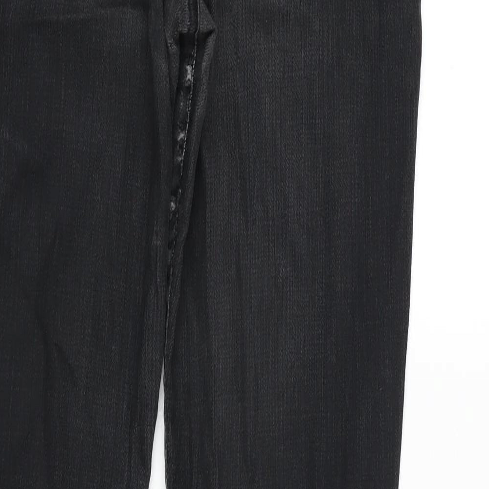 La Radoute Womens Grey Cotton Blend Tapered Jeans Size 30 in L31 in Regular Zip