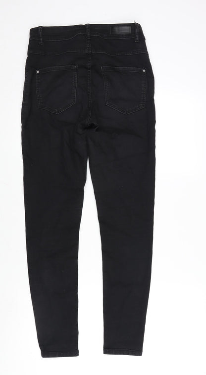 JDY Womens Black Cotton Blend Tapered Jeans Size 30 in L34 in Regular Zip