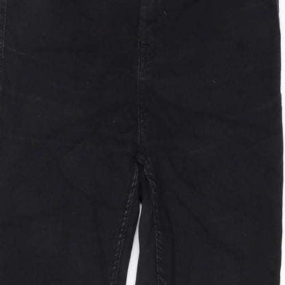 JDY Womens Black Cotton Blend Tapered Jeans Size 30 in L34 in Regular Zip