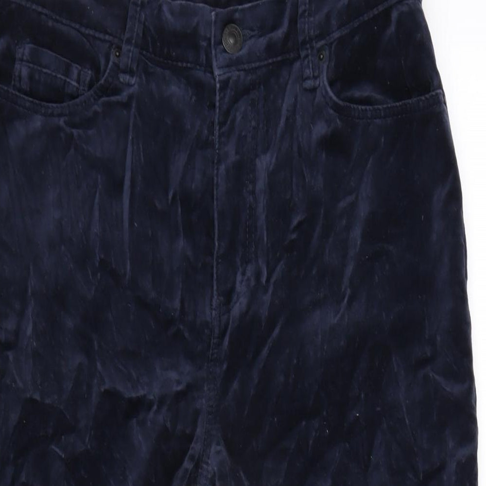 Womens UK Size 10 Marks and Spencer Regular Fit  Blue Trousers